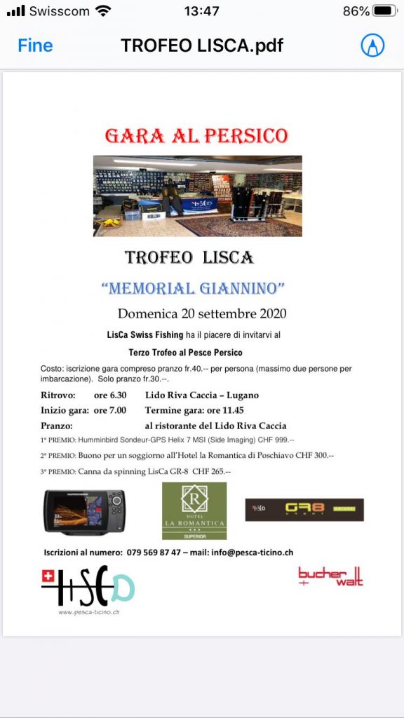 TROFEO LISCA “MEMORIAL GIANNINO” NON MANCATE